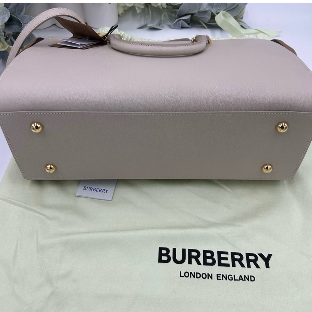 Women's Burberry large banwell canvas and leather satchel/shoulder bag NWT - Picture 6 of 16